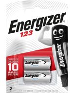 Energizer Lithium Foto/Larm CR123-Batterier (2 st.)